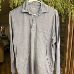 Roundtree & Yorke Heather Blue Polo Shirt